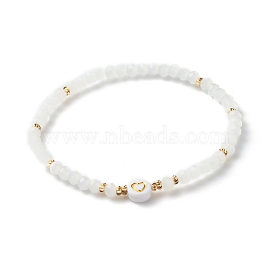 White Glass Bracelets