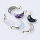Faceted Natural & Synthetic Mixed Stone Pendant(G-L479-17)-1