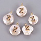 Natural Cultured Freshwater Pearl Pendants(PEAR-F008-32G-Z)-1