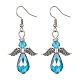 Tibetan Style Alloy Angel Fairy Dangle Earrings(EJEW-JE05425-01)-3
