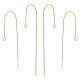 8Pcs 2 Style Brass Chain Stud Earring Findings(KK-BBC0009-80)-1
