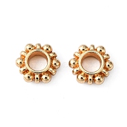 Alloy Beads Spacers, Cadmium Free & Lead Free,, Flower, Light Gold, 11x4mm(PALLOY-5541-LG)