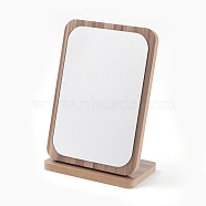 Wooden Mirrors, Rectangle, BurlyWood, 16x10x24.5cm(MJEW-F001-01-B)
