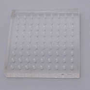 Acrylic Transparent Chassis, Sqaure, 81-hole, Clear, 10x10x1.7cm, Hole: 0.2cm(ODIS-WH0008-19)