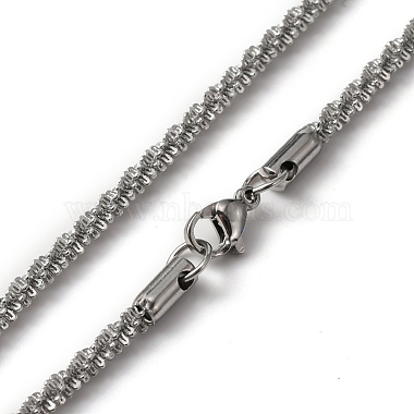 304 bracelets et colliers en chaîne à maillons en acier inoxydable(SJEW-F220-01B-P)-2