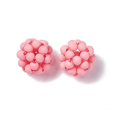 Handmade Plastic Woven Beads(X-KY-P015-04D)-2