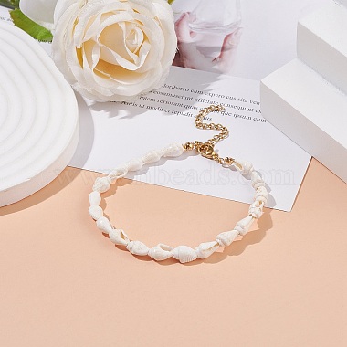 bracelet en perles de coquillage naturel(X-BJEW-JB08162)-2
