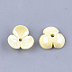 3-Petal Eco-Friendly ABS Plastic Bead Caps(MACR-S364-02B-02)-2