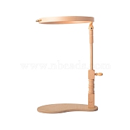 Wood Embroidery Hoop Holder Stand, Rotated Adjustable Embroidery Frame Stand, Moccasin, 445x290x250mm(PW-WG92885-01)