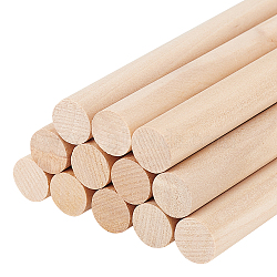 Round Wooden Sticks, Dowel Rods, for Lollies Craft Building Architectural Model, BurlyWood, 30.1x1.45cm(WOOD-WH0131-17D)