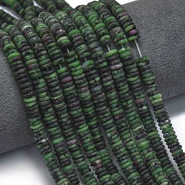 Frosted Natural Ruby in Zoisite Beads Strands(G-K389-C20-01)-2