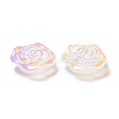 Opaque Acrylic Flower Cabochons(MACR-C009-09)-4