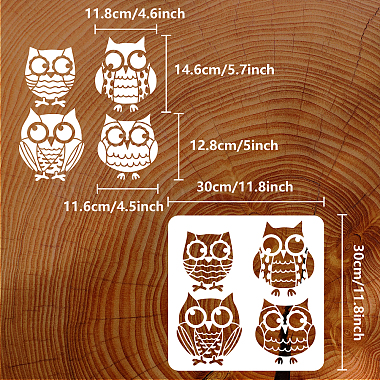 PET Hollow Out Drawing Painting Stencils(DIY-WH0391-0244)-2