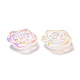 Opaque Acrylic Flower Cabochons(MACR-C009-09)-4