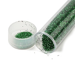 Plastic Glitter Powder Fillers, UV Resin Filler, Epoxy Resin Mold Filling Material, for DIY Resin Craft Making, Dark Green, 75.5x12mm(AJEW-H144-01G)