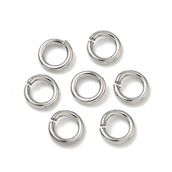Tarnish Resistant 304 Stainless Steel Open Jump Rings, Saw Cut Seamless Round, Stainless Steel Color, 8x1.5mm, 15 Gauge, Inner Diameter: 5mm, Hole: 5mm, about 185pcs/50g