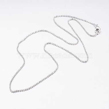 Brass Ball Chain Necklaces(X-MAK-L009-06P)-2