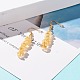 Natural Citrine Chip Beaded Dangle Earrings(EJEW-JE04788-10)-2