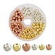 330 pièces 6 styles 3 couleurs galvanoplastie brins de perles d'hématite synthétiques non magnétiques(G-FS0001-07)-1
