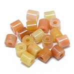 Natural Topaz Jade Beads, Column, 9x9mm, Hole: 3.5mm(X-G-T073-21B)