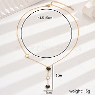 Stainless Steel Y-Shaped Necklaces for Women, Heart(DA3123-2)