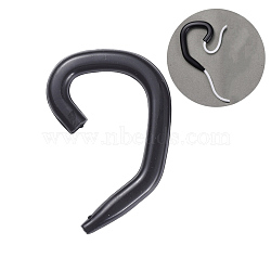 (Clearance Sale)Reusable Silicone Ear Hook, Invisible Earmuffs, for Mouth Cover, Black, 49x34x5mm(AJEW-E034-82B)