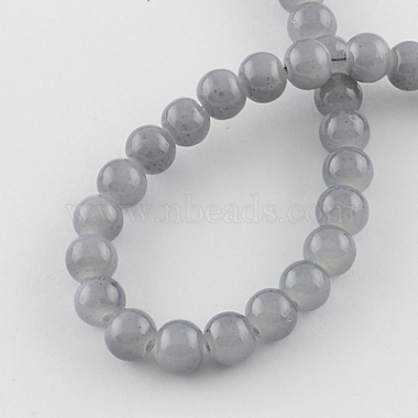Chapelets de perles en verre imitation jade(X-DGLA-S076-4mm-30)-2