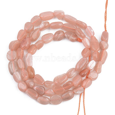 Natural Sunstone Beads Strands(G-S359-163)-2