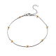 304 Stainless Steel Round Snake Chain Anklets(AJEW-G024-13A)-1