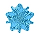 DIY Christmas Snowflake Pendant Food Grade Silicone Molds(XMAS-PW0001-011A)-1