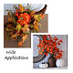 Crafans 30Pcs 6 Colors Artificial Plastic Maple Leaf(AJEW-CF0001-03)-7