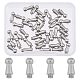 Superfindings 40pcs rivets de goujon de mamelon en acier(FIND-FH0008-02B)-1