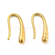 304 Stainless Steel Dangle Earrings, Teardrop, Real 18K Gold Plated, 14x6.5x3mm(STAS-G310-31G)