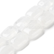 Natural Quartz Crystal Beads Strands, Rock Crystal, Rectangle, 14~15x10~11x5~5.5mm, Hole: 1~1.2mm, about 28pcs/strand, 16.02 inch(40.7cm)(G-K357-D21-01)