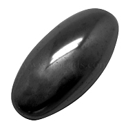 Non-Magnetic Synthetic Hematite Cabochons, Oval, Black, 7x14x4.2mm(Z28WF011)