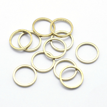 Brass Linking Rings, Ring, Lead Free & Cadmium Free & Nickel Free, Raw(Unplated), 9x1mm, Inner Diameter: 7mm