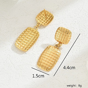 Gorgeous Vintage Stainless Steel Gold Plated Irregular Metal Texture Heart Exaggerated Lady Earrings