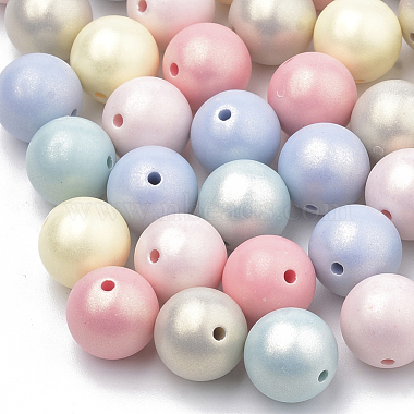 16mm Mixed Color Round Acrylic Beads