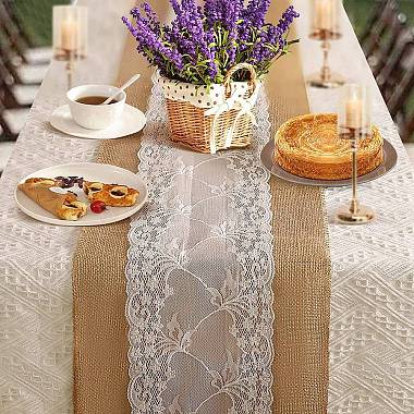 Jute Cloth & Lace Table Runners(HULI-PW0002-131B)-2