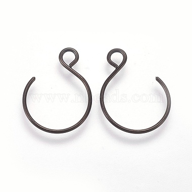 304 Stainless Steel Earring Hooks(STAS-O119-10B)-2