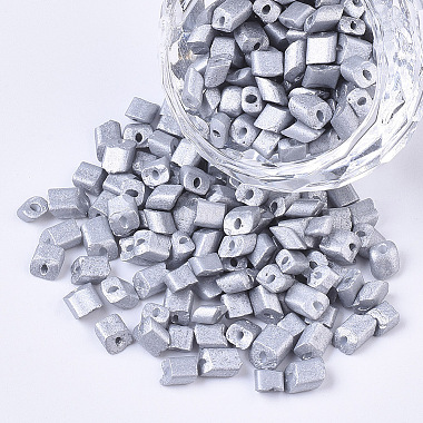 4mm Silver Others Glass Beads