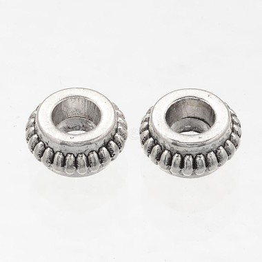 Donut Tibetan Silver Spacer Beads(AB777)-3