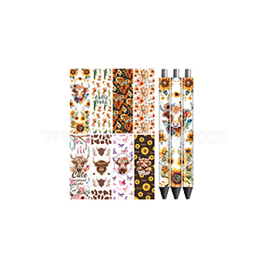 12Pcs Plastic Rub on Transfer Stickers(DIY-WH0611-002)-8