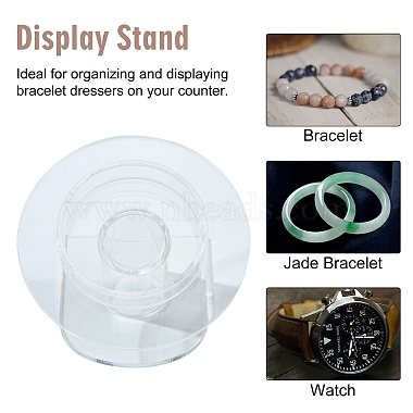 Organic Glass Bracelets/Bangles Display(BDIS-N002-01)-4