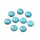 Accessoires d'artisanat teints turquoise synthétique pierres précieuses cabochons de dôme dos plat (TURQ-S266-8mm-01)-1