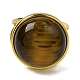 Round Natural Tiger Eye Finger Rings(RJEW-Q822-54G-01)-2