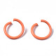 Spray Painted Iron Open Jump Rings(X-IFIN-T017-04A)-3