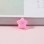 Opaque Resin Imitation Candy Cabochons, Star, Pearl Pink, 17.5x17.5x6.5mm(RESI-H034-46C)