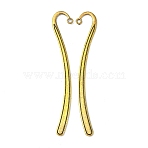 Tibetan Style Bookmarks, Nickel Free, Lead Free and Cadmium Free, Antique Golden,125x7x2mm, Hole: 3mm(X-TIBEP-PP007-AG-FF)