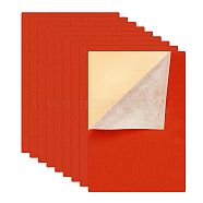 Jewelry Flocking Cloth, Self-adhesive Fabric, Orange Red, 40x28.9~29cm, 12sheets/set(TOOL-BC0001-75E)